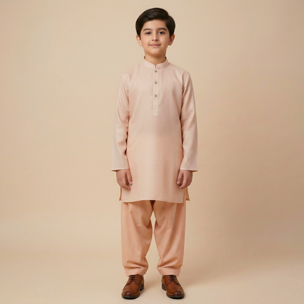 Beige Classic Kurta Trouser