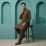 Classic Brown Kameez & Shalwar
