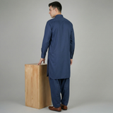 Royal Blue Kameez & Shalwar