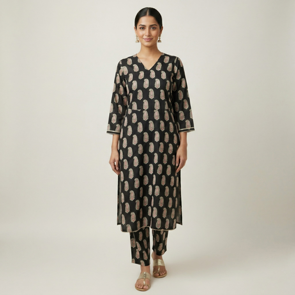 Midnight Printed Lawn