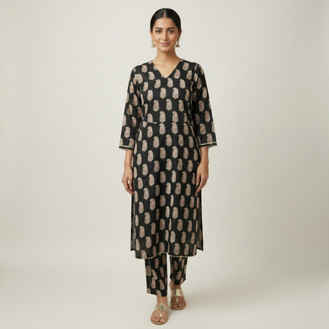 Midnight Printed Lawn