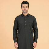 Midnight Black Kameez & Shalwar