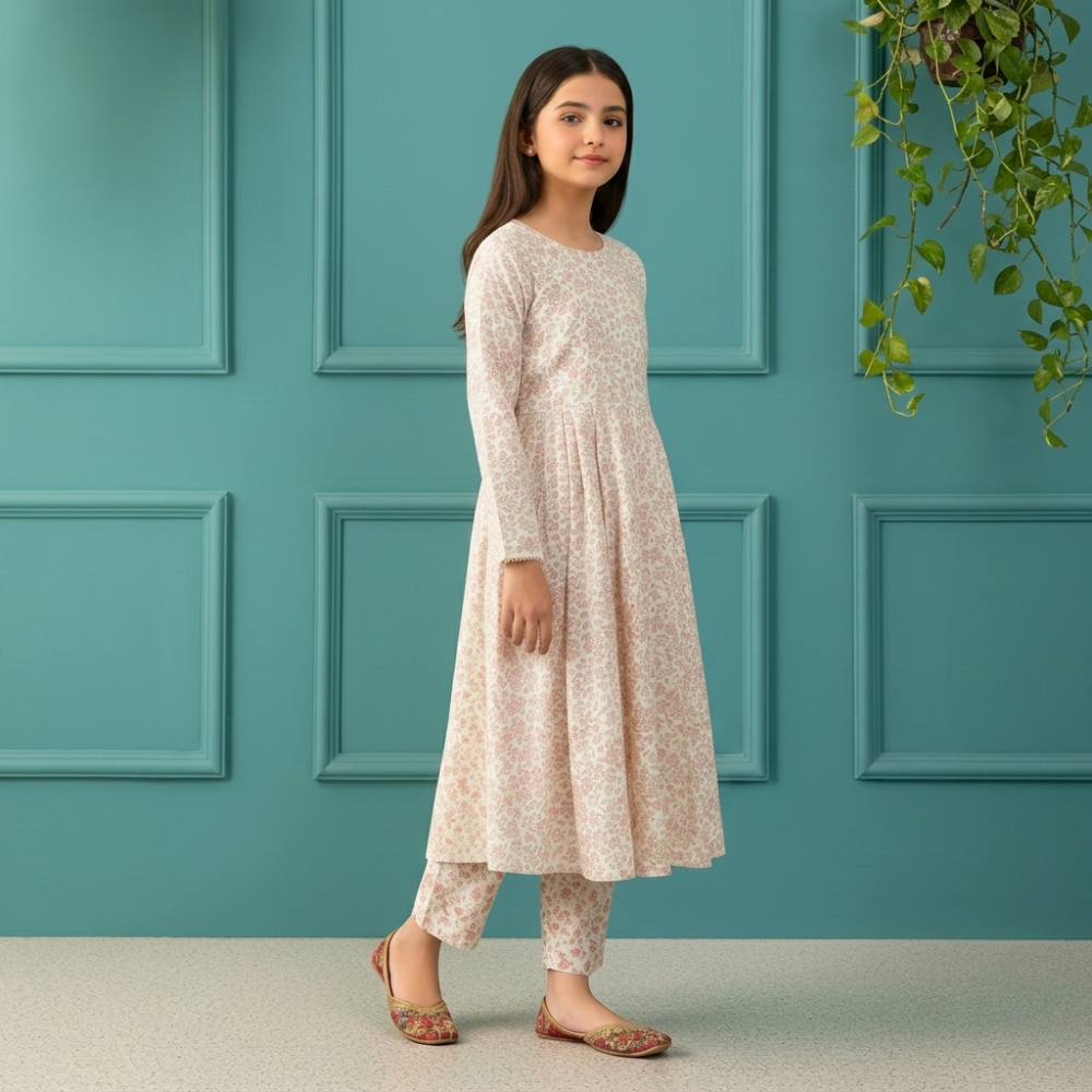 Floral Cotton Frock Dress