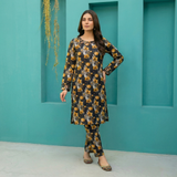 Midnight Floral Lawn Dress