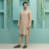 Classic Beige Kameez & Shalwar