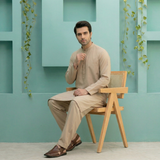 Classic Beige Kameez & Shalwar