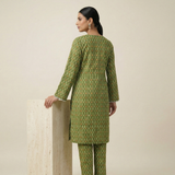 Olive Printed Elegance
