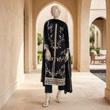 Black Embroidered Ready-to-Wear Lawn Suit