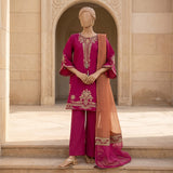 Magenta Embroidered Ready-to-Wear Lawn Suit