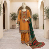 Mustard Embroidered Lawn