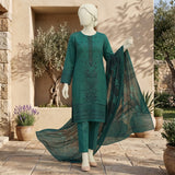 Teal Embroidered Lawn