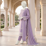 Light Lavender Embroidered Ready-to-Wear Lawn Suit