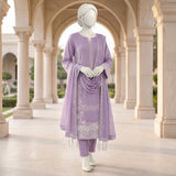 Light Lavender Embroidered Ready-to-Wear Lawn Suit