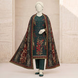 Dark Green Floral Printed Lawn Suit