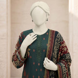 Dark Green Floral Printed Lawn Suit