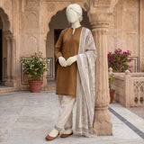Brown Printed Ready-to-Wear Lawn Suit