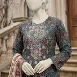 Teal Printed Ready-to-Wear Lawn Suit
