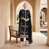 Black Embroidered Ready-to-Wear Lawn Suit