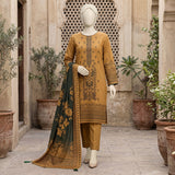 Mustard Printed Ready-to-Wear Lawn Suit