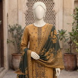 Mustard Printed Ready-to-Wear Lawn Suit