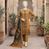 Mustard Printed Ready-to-Wear Lawn Suit