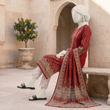 Maroon Embroidered Ready-to-Wear Lawn Suit