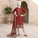 Maroon Embroidered Ready-to-Wear Lawn Suit