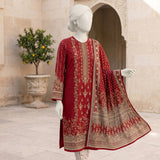 Maroon Embroidered Ready-to-Wear Lawn Suit