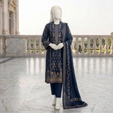 Navy Embroidered Ready-to-Wear Lawn Suit