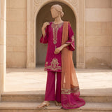 Magenta Embroidered Ready-to-Wear Lawn Suit