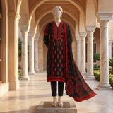 Black Red Lawn Suit