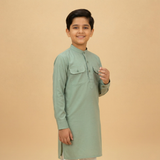 Sage Pocket Kurta Trouser