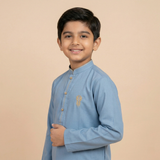 Blue Heritage Kids Kurta Trouser