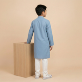 Blue Heritage Kids Kurta Trouser
