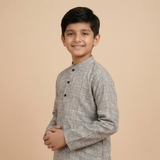 Grey Classic Kids Kurta Trouser