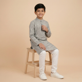 Grey Classic Kids Kurta Trouser