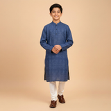 Midnight Blue Kids Kurta Trouser