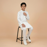 White Embroidered Kurta Trouser