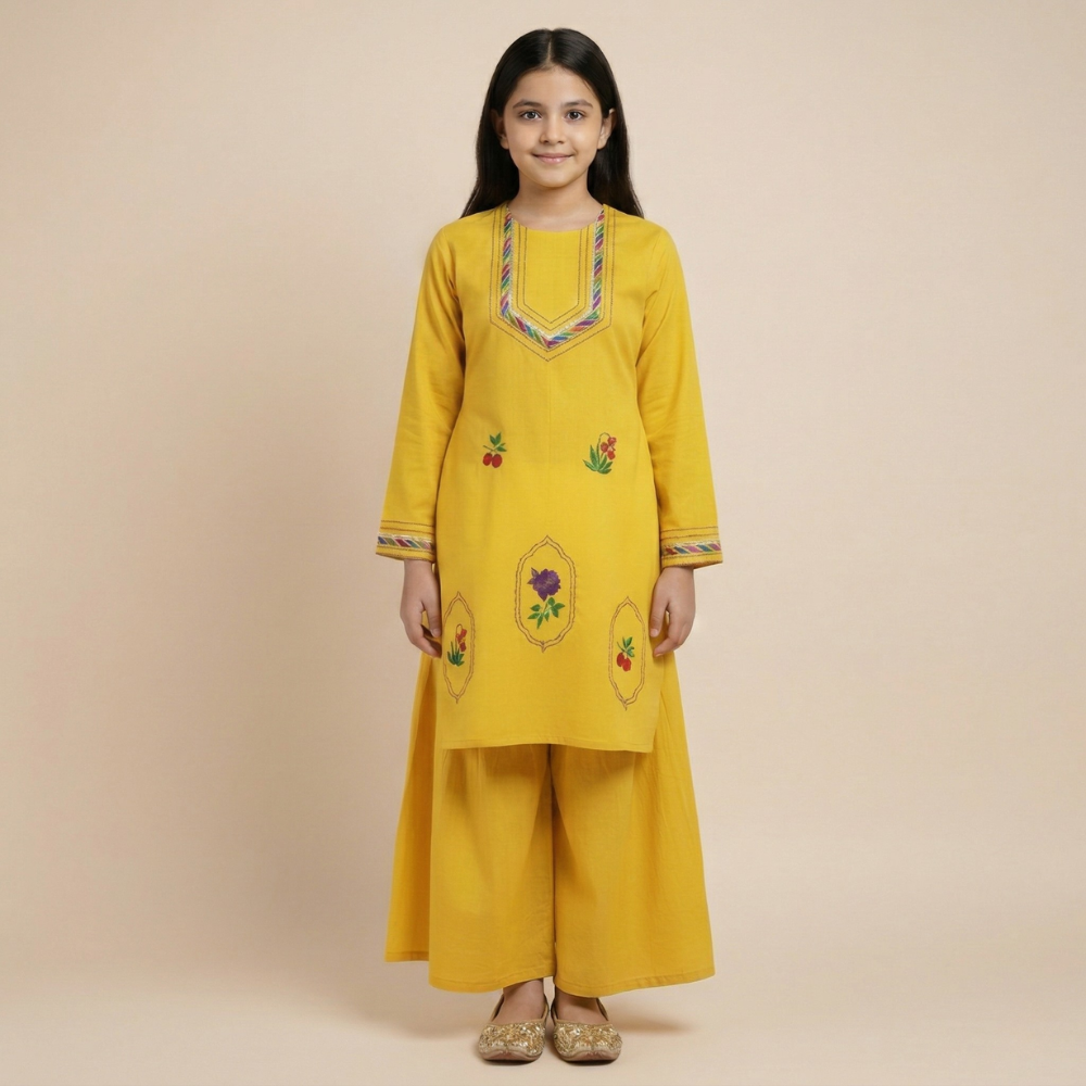 Sunshine Embroidered Two Piece