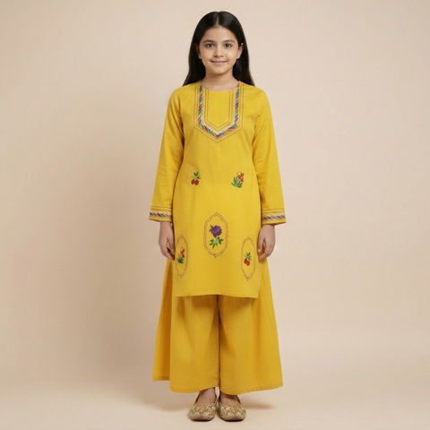 Sunshine Embroidered Two Piece