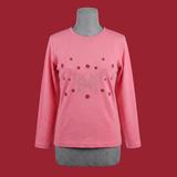 Maroon Embroidered Sweatshirt