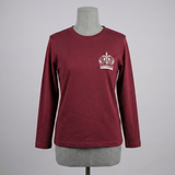 Maroon Embroidered Sweatshirt