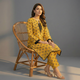 Mustard Printed Dress